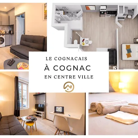 Апартаменты Le Cognacais Centre-ville Cosy & Elegant Коньяк